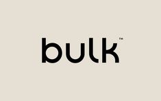 the word bulk is shown in black and white