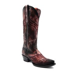 Women's Boots – Ferrini USA Inc. Luxury Leather Western Mid-calf Boots, Luxury Western Mid-calf Boots For Rodeo, Luxury Western Knee-high Boots With Snip Toe, Luxury Ankle-high Western Cowboy Boots, Luxury Hand-tooled Leather Cowboy Boots, Metallic Leather, Fashion Boots, Womens Boots, High Fashion