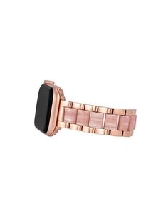 Detailed with marbleized resin links, this Apple Watch® replacement band is both stylish and on-trend. 38/40/41mm model Band circumference including Apple Watch® device: 157mm-172mm (6.25"-6.75”) Band width: 18mm 42/44/45/Ultra(49mm) model Band circumference including Apple Watch® device: 163mm-179mm(6.5"-7”) Band width: 20mm Apple Watch Pink, Resin Bracelet, Adjustable Jewelry, Jewelry Clasps, Watch Chain, Metal Chain Link, Polish Jewelry, Metal Bracelets, Anne Klein