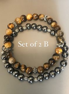 Excited to share this item from my #etsy shop: Men's Protection Natural Raw Tigers Eye Beads Bracelet Beaded Red Tiger Eye Jewelry Gift Set For Men Christmas Gift For Father Brown Hematite Jewelry Gift, Beaded Hematite Bracelets As Gifts, Hematite Bracelet With Polished Beads As Gift, Hematite Bracelet With Round Beads As Gift, Hematite Beads For Gifts, Hematite Bracelets With Spacer Beads For Gift, Hematite Bracelet With Spacer Beads For Gifts, Hematite Spacer Beads Bracelets As Gift, Hematite Beaded Stretch Bracelet Gift