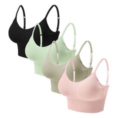 Stay comfy and supported during your workouts or hangouts with these 24 popular sports bras! From high impact to low impact, we've got you covered. #sportsbras #workoutgear #activewear #fitnessfashion #comfortfirst #athleisure #gymessentials #supportive #stayactive #comfyandcute Sleeping Bra Night, Sports Bras Aesthetic, Counselor Aesthetic, Amazon Bras, Low Back Bra, Low Cut Shirt, Cute Bra, Xmas Wishlist