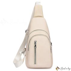 Bird in Bag - New bag simple fashion shoulder backpack large capacity bag wide shoulder strap cross bag Beige Shoulder Chest Bag With Single Strap, Beige Chest Bag With Single Shoulder Strap, Beige Crossbody Chest Bag With Single Shoulder Strap, Daily Use Crossbody Backpack With Single Strap, Beige Travel Chest Bag With Single Shoulder Strap, Large Capacity Beige Shoulder Chest Bag, Beige Large Capacity Shoulder Chest Bag, Beige Chest Bag With Adjustable Strap, Beige Chest Shoulder Bag With Adjustable Strap