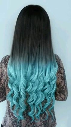 Cute Hair Colors, Hot Hair Colors, Blue Tips, Ombré Hair, Hair Color Blue, Mermaid Hair, Cool Hair Color, Hair Color Trends, Ombre Hair