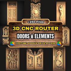 3d cnd router doors and elements for google drive accesses with the title