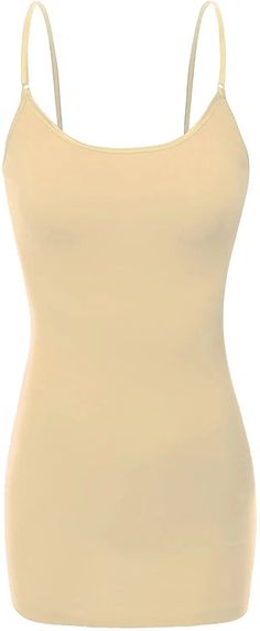 This is a must-have in your wardrobe, great to go under anything with adjustable straps. This sexy and comfortable long spaghetti strap cami is perfect for layering or to wear by itself for any situation. A basic and essential piece of clothing for all women! Fits True to Size 95% Cotton, 5% Spandex Adjustable Straps Long Enough to cover hips or sits at hip naturally. Single Layer construction. No Built-in Bra Shelf Basic and Essential Tunic Camisole for every woman's closet Cold Wash Woman's Closet, Layering Cami, Womens Closet, Online Clothing Boutiques, Tunic Tank Tops, Cami Tanks, Online Womens Clothing, Piece Of Clothing, Spaghetti Strap