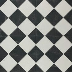 a black and white checkered tile pattern is shown