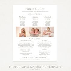 the price guide for pricing photography