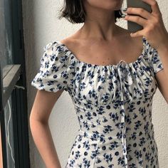 Elegant Summer Dress High Split Floral Printed JKP4696 - Allkpop Shop Elegant Summer Dress, Elegant Summer Dresses, Romantic Dress, Floral Printed, Summer Dress, New Dress, Floral Tops, Nice Dresses, Split