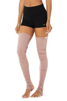 Engineered to move. Easy to layer. Made from the same soft, ribbed, move-with-you performance fabric as our best-selling Goddess Leggings, the Goddess Leg Warmers wear over-the-knee with a leotard or shorts or layered with leggings for extra warmth. Engineered stirrups fit comfortably under the heel or tucked up around the ankle. Sweat-wicking technology. Stirrups keep them in place; wear over the heel or at the ankle 4-way stretch fabric for a move-with-you feel Wear-tested by our in-house team Alo Goddess Legging Outfit, Alo Yoga Sporty Leggings For Sports, Sporty Alo Yoga Leggings For Sports, Alo Yoga Solid Activewear For Training, Functional Alo Yoga Leggings For Training, Alo Yoga Stretch Functional Activewear, Alo Yoga Sports Leggings, Alo Yoga Functional Training Leggings, Alo Yoga Stretch Leggings For Sports