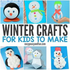 winter crafts for kids to make