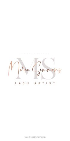 the logo for an artist's business, mrs marna burns lashes and lashes