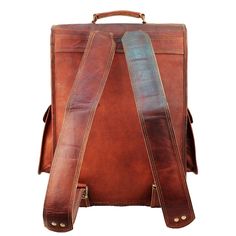 Leather Laptop Backpack for 15 Inch Laptops for Men and Women Elegant Laptop Bag, Leather Laptop Case, Leather Laptop Backpack, Leather Craftsmen, Satchel Backpack, Front Pocket Wallet, Notebook Laptop, Mahi Mahi, Leather Laptop