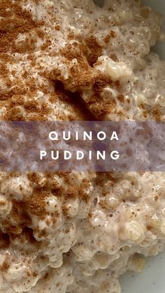 Quinoa Pudding is a higher protein & fibre breakfast or snack that has classic Rice Pudding Flavours!  This recipe is on repeat for me! Quinoa Dessert Recipes, Fibre Breakfast, Quinoa Desserts, Quinoa Pudding, Pudding Flavors, God Mat, Healthy Sweets Recipes, Rice Pudding, Quinoa Recipes