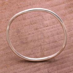 Polished Round Sterling Silver Bangle Bracelet - Simplicity in the Round | NOVICA Sleek Chic, Modern Bracelets, Silver Bangle Bracelet, Sterling Silver Bangle Bracelets, Sterling Silver Bangle, Elegant Bracelet, Silver Bangle Bracelets, Sterling Silver Bangles, Silver Bangle