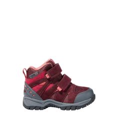 Share your love of the outdoors with the little ones with our toddler Trail Model Hikers, featuring the same quality as our popular grown up version a" sized down for the next generation of adventure seekers. Order regular shoe size. Fit best with midweight socks. Half sizes order up. Spot clean. Mesh nylon fabric and water-resistant suede upper. TEK2.5 waterproofing barrier ensures little feet stay dry in all conditions. Cushioned EVA midsole ensures sneaker-like comfort, for fun on and off the Red Waterproof Boots For Outdoor, Red Outdoor Sneakers, Casual Scratch-resistant Boots For Outdoor, Casual Outdoor Boots Scratch-resistant, Sporty Non-slip Outdoor Boots, Red Round Toe Hiking Boots For Outdoor Activities, Pink Casual Waterproof Boots For Outdoor Activities, Nylon Round Toe Hiking Boots For Adventure, Casual Pink Waterproof Boots For Outdoor Activities