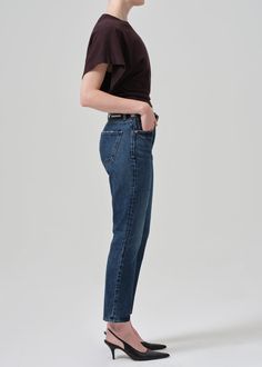 Designed to fit like the perfect vintage pair, the Charlotte sits high on the waist and has a classic straight-leg shape. Wear yours with everything from relaxed cardigans to crisp shirting. This fit is true to size. Looks Like: Dark indigo with whiskeringFeels Like: Non-stretch denim with an authentic feel From our HUMANITY Collection Shape Wear, Dark Indigo, Stretch Denim, Cardigans, Straight Leg, High Rise, Human, High Quality, How To Wear