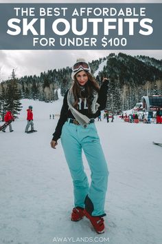 winter ski outfits on a budget for under $100 Snow Clothes Outfits Winter, Ladies Ski Outfits, Ski Style Women 2022, Mens Ski Outfit Fashion, After Ski Outfits For Women, Winter Ski Outfit Snow, Ski Hats For Women, 2023 Ski Outfits, How To Pack For A Ski Trip