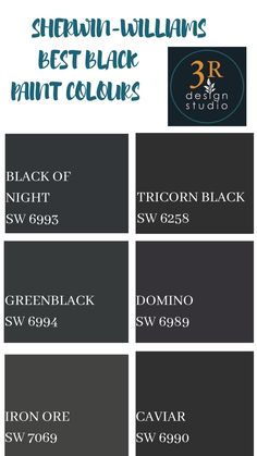 the best black paint colors for interior walls and floors in this info sheet is also available