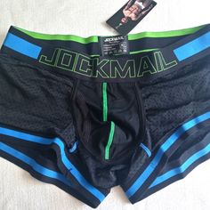 Brand New Jockmail Mens Underwear Size Xl Casual Black Boxer Briefs With Letter Print, Boxers Briefs, Bra And Panty Sets, Briefs, Man Shop, Socks, Brand New, Bra, Quick Saves