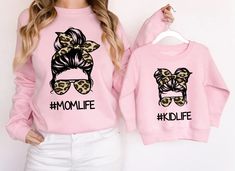 "Mama and Mini Matching Sweatshirts, Mommy and Me Sweaters, Mama and Daughter, Matching Mama and Daughter Pullover, Matching Outfits, Christmas Gift H O W T O O R D E R 1. Simply select the size of your shirt individually and then click \"Add to Cart\" 2. Repeat each step for each shirt that you need. Add as many as needed to your cart and then proceed to checkout. 3. Submit order ♥ The items are printed after the payment has been cleared within 1-3 business days, sometimes faster. This is the t Graphic Print Long Sleeve Top, Matching Outfits Christmas, Mama And Daughter, Mother Daughter Shirts, Fanfic Ideas, Mama And Mini, Womens Sweatshirts, Mommy And Me Shirt, Matching Mom