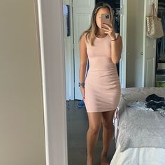 Casual But Can Also Be Dressed Up. Length Of Dress Is Adjustable With The Strings On The Side. There Are Shoulder Pads In The Dress But Seems Like They Can Easily Be Cut Out. 5’2 For Reference. Dress Pictures, Boutique Dress, Dress Picture, On The Side, Boutique Dresses, Get Dressed, Shoulder Pads, Pink Ladies, Colorful Dresses