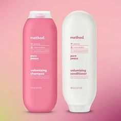 Method Daily Pure Peace Volumizing Shampoo (14 Oz) + Conditioner (13.5 Oz) With Rose, Peony, And Pink Sea Salt, Paraben And Sulfate Free Method Pure Peace Shampoo + Conditioner Bundle Nwt Sealed Product Benefits Volumizes Hair, Offers Long-Lasting Fragrance, Gentle For Color-Treated Hair, And Leaves Hair Soft. Contains (1) 13.5 Ounce Conditioner (1) 14 Ounce Bottle Of Shampoo. Cruelty Free. Tested By People, Not On Animals. Designed For You With The Future In Mind. Formulated Without Parabens, S Method Shampoo And Conditioner, Rose Shampoo And Conditioner, Method Shampoo, Rose Shampoo, Pink Sea Salt, Quinoa Protein, Pink Sea, Bath Essentials, Volumizing Shampoo