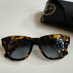 These Were Purchased In The Florence Ray-Ban Store! Worn Only One Time. Tortoise Shell Color (Official Name Is Polished Havana On Transparent Brown). I Have Them Priced High, Message Me For Details And We Can Negotiate Price. Excellent Condition! Wayfarer Sunglasses, Colored Sunglasses, Tortoise Shell, Sunglasses Accessories, Ray Bans, Women Accessories, Sunglasses, Women Shopping, Color