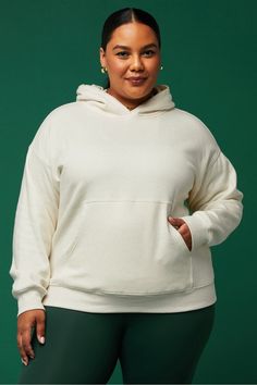 Cozy Fleece Hoodie Fabletics white female Activewear >> Womens >> Tops >> Sweatshirts >> Hoodies plus Everyday Soft Hoodie, Eco Fashion, Heather Black, Fleece Hoodie, Fleece Fabric, Active Wear For Women, Warm And Cozy, Perfect Fit, Sweatshirts Hoodie