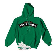 Sneaker sweatshirts match your Retro 4 dunks SB pine green sneaker tees. ST Clothing - ST Drip Hooded Sweater Made of 100% pre-shrunk cotton. Fits true to size. *You may refer to size chart for correct measurements.* SHOP ALL PINE GREEN SB 4 COLLECTION HERE Varsity Style Pre-shrunk Hoodie For Streetwear, Athleisure Green Sweatshirt For Sports Season, Green Casual Hoodie For Sports Events, Casual Green Hoodie For Sports Events, Green Athleisure Sweatshirt For Sports Season, Sporty Green Hoodie For Sports Events, Varsity Pre-shrunk Hoodie For Streetwear, Green Sporty Hoodie For Sports Season, Green Crew Neck Hoodie For Sports Events