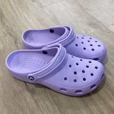 New Women’s Crocs Classic Clogs Size M10 Or W13 Color Lavender Light Purple Crocs, Croc Colors, Crocs Lavender, Crocs Aesthetic, Purple Crocs, Crocs Classic Clogs, Women's Crocs, 2024 Christmas, Crocs Shoes