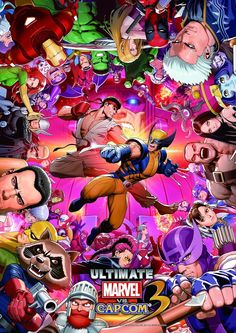 an image of the cover art for the game ultimate spider - man 2, featuring many characters