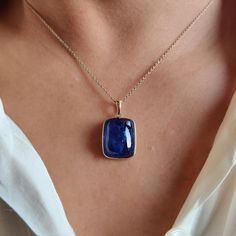 This stunning pendant is set in 14k Solid Yellow Gold with Natural Tanzanite with utmost precision. It is an unique gemstone pendant for nearly every occasion and is completely hassle-free jewelry. 🔷 ABOUT GEMSTONE Tanzanite is a mesmerizing gemstone, revered for its stunning deep blue and violet hues that capture the essence of twilight skies. Known for its powerful and transformative energy, Tanzanite is cherished for enhancing intuition, spiritual awareness, and emotional healing. This gemst Sapphire Rectangular Pendant Jewelry For Gift, Sapphire Gemstone Jewelry With Rectangular Pendant, Gold Tanzanite Pendant Jewelry, Sapphire Gemstones Fine Jewelry Gift, Sapphire Gemstones For Gifts, Fine Jewelry, Sapphire Pendant Gemstone For Anniversary, Elegant Tanzanite Gemstones For Gift, Sapphire Pendant For Anniversary, Sapphire Tanzanite Gemstones As Gift