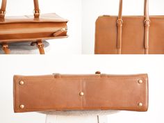 Exquisitely made in thick high quality premium vegetable tanned leather with soft suede fabric lining and gold tone industrial hardware, this multi-use laptop bag Luxury Cognac Laptop Bag For Everyday, Elegant Cognac Laptop Bag For Everyday Use, Cognac Satchel For Workwear, Cognac Leather Briefcase For Office, Cognac Briefcase With Leather Handles For Office, Luxury Cognac Laptop Bag For Office, Elegant Cognac Laptop Bag For Daily Use, Timeless Office Bag With Luggage Sleeve, Cognac Leather-lined Laptop Bag For Work