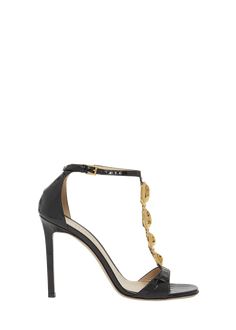 Find TOM FORD Croco Chain T-strap Stiletto Sandals on Editorialist. TOM FORD crocodile-embossed leather sandals with golden chain detail 4.25 in / 105 mm stiletto heel Open toe T-strap vamp Adjustable ankle strap Leather outsole Lining: Goat leather Made in Italy Luxury Gold T-strap Sandals, Gold Open Toe Luxury T-strap Sandals, Gold Luxury Open Toe T-strap Sandals, Luxury Gold T-strap Sandals With Open Toe, Luxury Gold T-strap Open Toe Sandals, Gold Leather T-strap Heels, Gold T-strap Leather Heels, Designer T-strap Sandals For Evening, Luxury Leather T-strap Sandals For Party