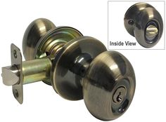 an image of a door handle and knob