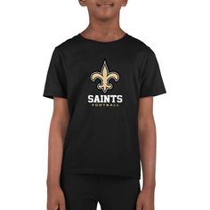 PRICES MAY VARY. EXPRESS NFL TEAM SPIRIT: Elevate your kiddos game day experience with the Youth NFL New Orleans Saints Big Logo T-Shirt. This 100% cotton tee isn't just a tee; it's a testament to your young football devotion, enveloping you in unparalleled comfort. FOR DEDICATED YOUNG FANS: With our Saints Big Logo youth T-Shirt featuring your team's official logo largly displayed front and center with the team name below, this tee is sure to be a fan favorite for all. Whether you are heading t Fitted Tshirt, Team Slogans, Saints Shirts, Girls Football, Saints Football, Houston Cougars, Nfl Arizona Cardinals, Louisville Cardinals, Cincinnati Bearcats