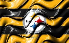 the pittsburgh football team logo on an abstract background