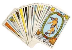 the taroti card deck is shown here