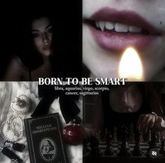 a collage of photos with the words born to be smart written on them and an image of a woman's face next to a chess board