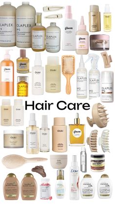 Clean Girl Hair Products, Aesthetic Haircare Products, Hair Care Aesthetic Products, Hair Products For Straight Hair, Wavy Hair Care, Healthy Hair Routine, Korean Beauty Products, Best Hair Care Products, Shower Skin Care