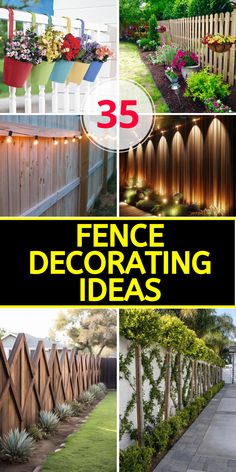 fence decorating ideas that are easy to do