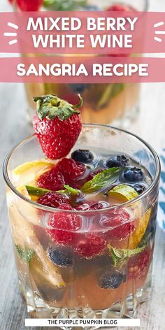 sangria recipe with mixed berry white wine