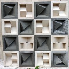 Roster Beton Modern Rumah Minimalis Terbaru Mexican Beach House Decor, Roster Beton, Breeze Block Wall, Brick Projects, Jaali Design, House Fence Design, Breeze Blocks, Cheap Fence, Facade Architecture Design