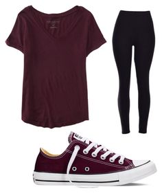 Untitled #5 by ramseytory on Polyvore featuring polyvore, AÃ©ropostale and Converse Daily Look Outfits Casual, Daily Look Outfits, Burgundy Converse, Capsule Wardrobe Women, Trendy Dress Outfits, Denim Wear, Future Outfit, Outfits With Converse