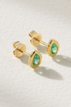 The timeless pieces in Octavia Elizabeth's 'Nesting Gem' collection are meant to be worn every day and treasured for a lifetime. Artfully molded in a pear shape, these earrings have been hand-cast from 18-karat recycled gold and bezel-set with 0.45-carats of vibrant emeralds. <br><br>This product was Locally Made and Reduces Waste. Find out more about NET SUSTAIN <a href="https://www.net-a-porter.com/en-gb/campaigns/net-sustain">here.</a> Fine Jewelry Earrings, Net Sustain, Gem Collection, Gold Diamond Earrings, Hand Cast, Recycled Gold, Brand Ambassador, Emerald Diamond, Fine Jewellery Earrings