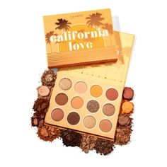 Golden Eyeshadow, Gel Nails Long, Sunset Palette, Bronze Eyeshadow, Colourpop Eyeshadow, Blending Eyeshadow, Eyeshadow Pallets, Pat Mcgrath, California Love