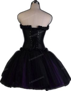 Party Overbust Corset Dress With Ruffles, Party Mini Dress With Ruffles Overbust, Overbust Dresses With Corset Back For Prom Season, Overbust Corset Back Dresses For Prom Season, Gothic Corset Dress For Cocktail, Elegant Mini Dress For Prom, Gothic Knee-length Party Mini Dress, Gothic Knee-length Mini Dress For Party, Gothic Style Fitted Sleeveless Midi Dress