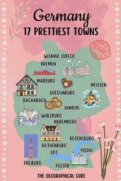 Pinterest pin for pretty towns in Germany Germany Culture, Travel To Germany, Nuremberg Castle, Places To Visit In Germany, Places In Scotland, Romantic Road, Cobbled Streets