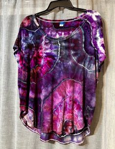 Ice Tie Dye Women's T-shirt in Purples, Medium Custom Orders made to your liking! Send me a message if interested for yourself or a gift for someone else. Can discuss Shipping!! $25 Tanks $30 T-shirts $50 Dresses $50 Hoodies And can discuss other items you may want! Relaxed Fit Tie Dye Top With Custom Print, Hand Dyed Graphic Tee With Short Sleeves, Multicolor Custom Print Top With Relaxed Fit, Multicolor Tops With Custom Print And Relaxed Fit, Relaxed Fit Multicolor Top With Custom Print, Purple Tops With Custom Print For Summer, Purple Tops With Sublimation Print For Summer, Tie Dye Graphic Tee With Custom Print, Hand Dyed Short Sleeve Graphic Tee