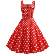 Brand New Women's 1950s Vintage Cocktail Dress Polkadots Halter Retro Vintage Rockabilly Swing Dress Comfortable And Beautiful High Waist Swing A-Line Dress Hidden Side Zipper 95% Cotton + 5% Spandex Matched A Underskirt Or Petticoat Will Be More Pretty Measures In Inches You Have Any Questions Let Me Know....Offers Are Accepted And Bundle Are Accepted To Reduce Shipping Cost Size. Small Bust 29/34 Waist 28/30 Length 41..Medium Bust 30/36 Waist 30/32 Length 41 Size Large Bust 32/38 Waist 30/34 L Summer Retro Vintage Dress For Retro-themed Events, Sleeveless Rockabilly Dresses For Vintage Fashion, Red Rockabilly Summer Dress, Spring Sleeveless Dress For Retro-themed Events, 1950s Style Polka Dot Sleeveless Dress, 1950s Style Sleeveless Polka Dot Dress, 1950s Style Sleeveless Dress For Retro-themed Events, Polka Dot Sleeveless Pinup Dress, Red Fitted Sleeveless Vintage Dress